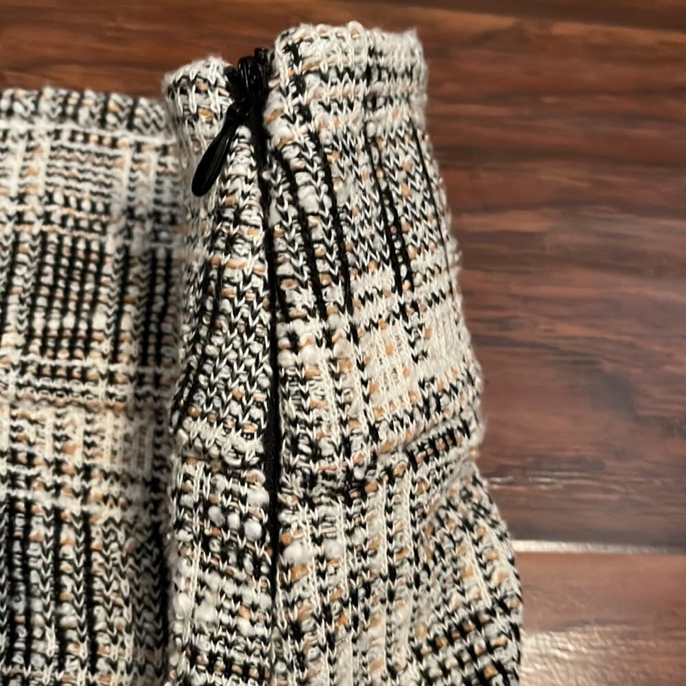 Nordstrom Rack Moda Academia Tweed Ruffle Bottom Skirt Feminine Schoolgirl - Picture 8 of 10